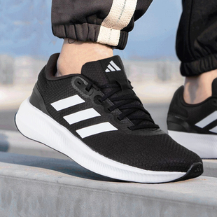 阿迪达斯男鞋2025新款runflcon缓震运动鞋轻便休闲跑步鞋 HQ3790