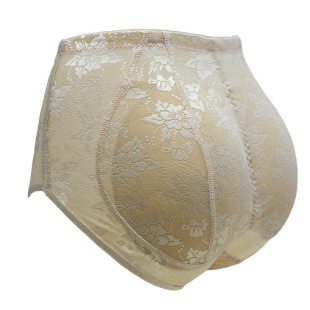 菱芝高腰提花性感三角翘臀裤 透气垫假屁股3802 女丰臀提臀塑身内裤