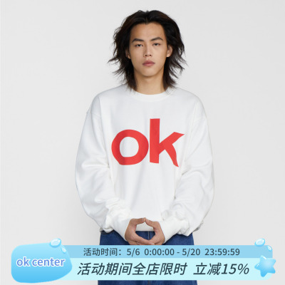 okcenter红标卫衣套头okcent