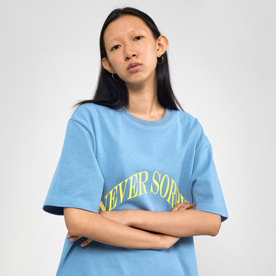 okcenter雾霾蓝月牙短袖