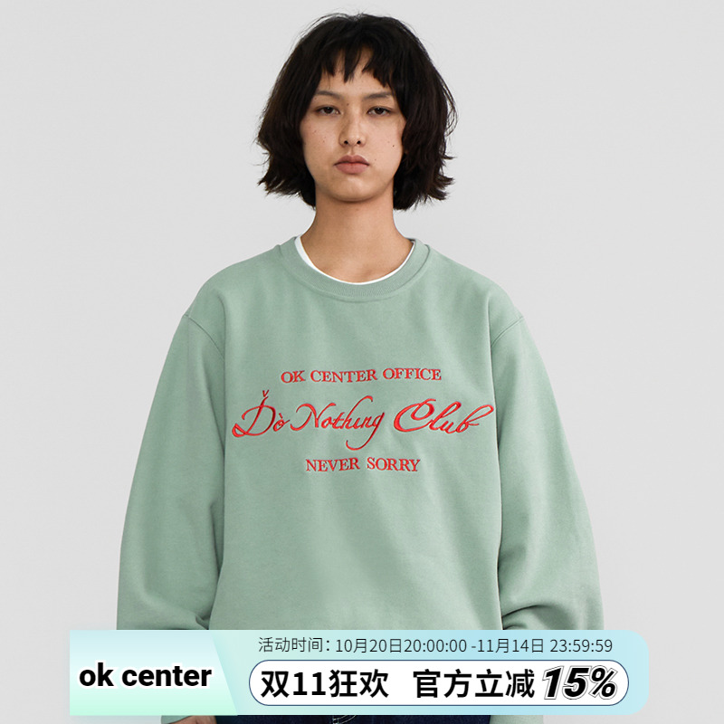 okcenter刺绣套头okcent