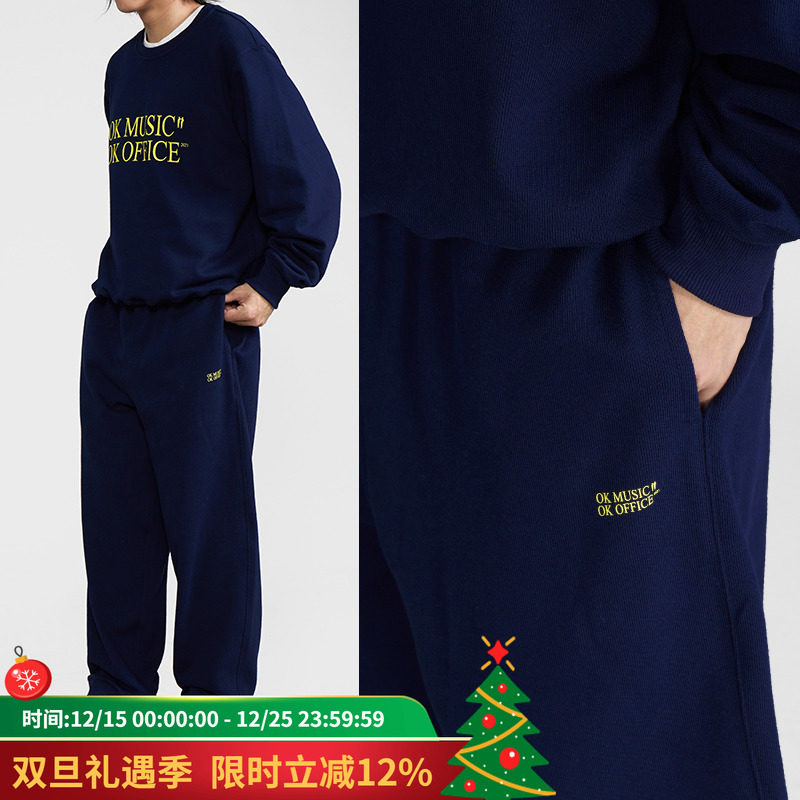 长裤OKcenter藏蓝运动