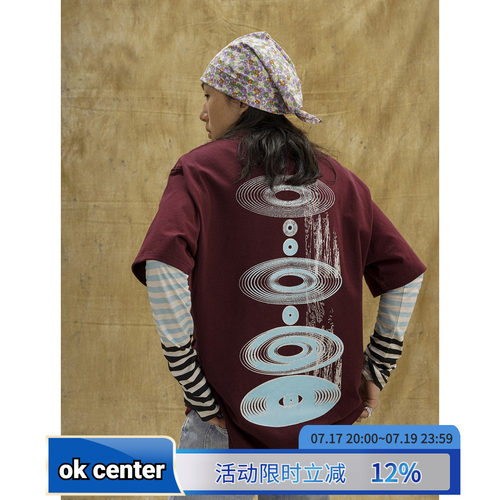 okcenter短袖噴泉茄紫