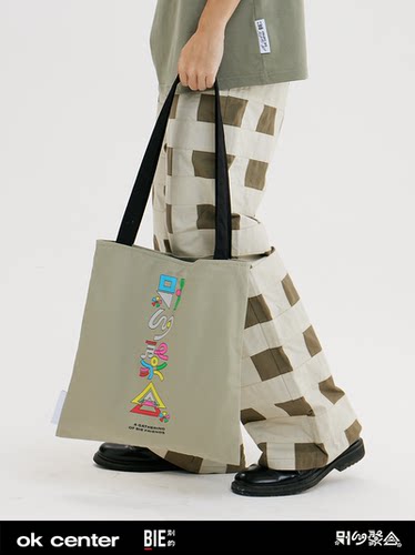 okcenter黑胶尺寸tote托特包