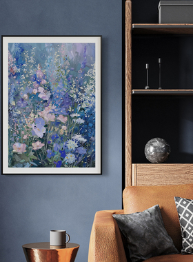 梦幻花海客厅卧室沙发玄关风景自然花卉装饰画挂画艺术框油画壁画