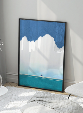 韩国插画师for normal客厅卧室沙发卡通漫画装饰画挂画艺术框油画