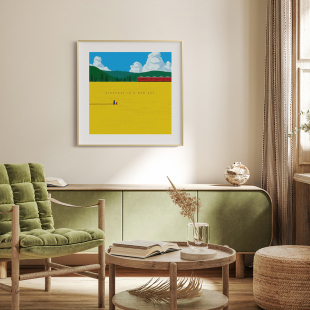 赫特尔作品客厅玄关卧室沙发风景酒店自然装饰画挂画艺术油画壁画