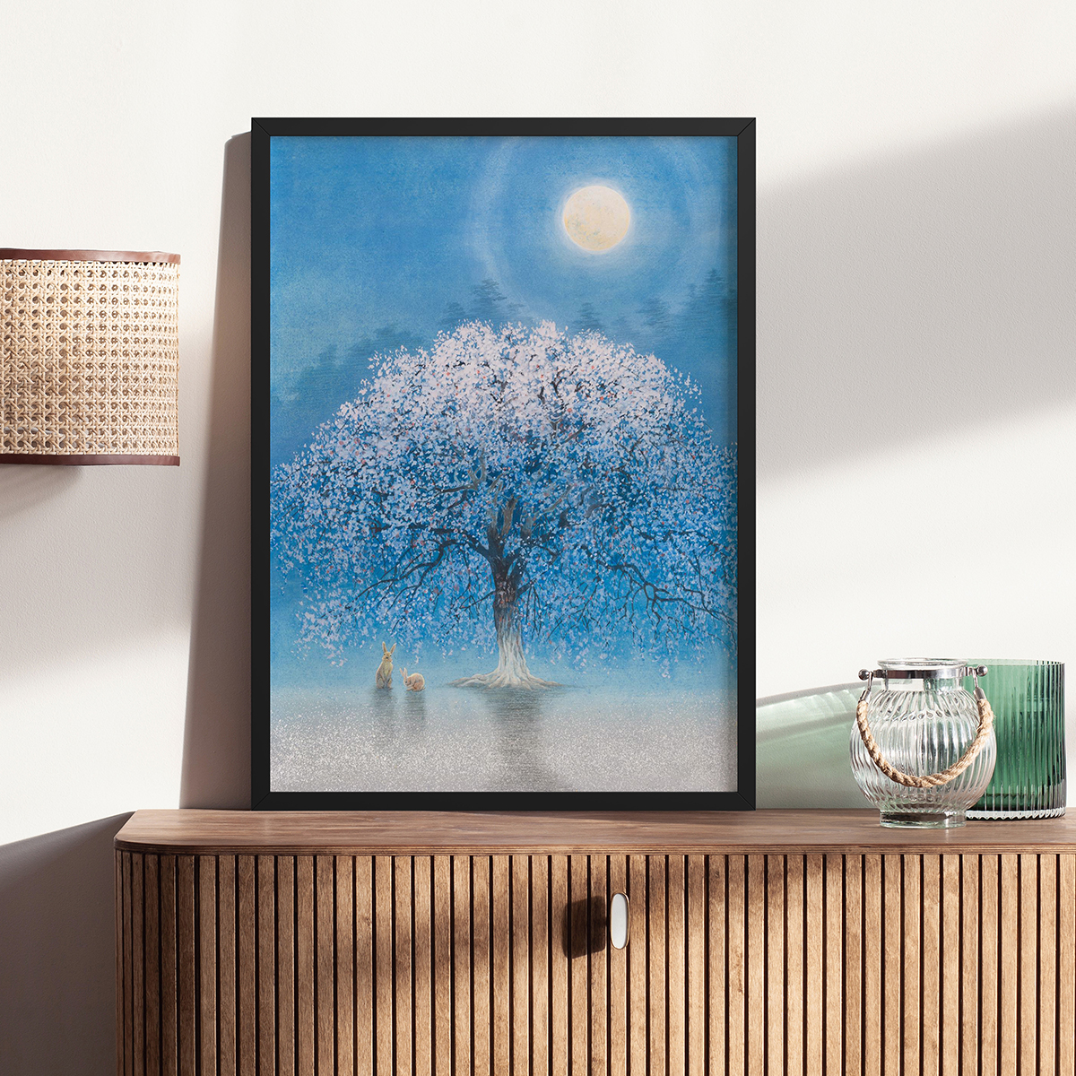 西田俊英客厅卧室沙发动物风景自然植物装饰画挂画艺术框油画壁画图片