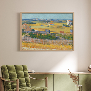 梵高莫奈装 饰画挂画框客厅卧室走廊酒店壁画民宿抽象小清新文艺术