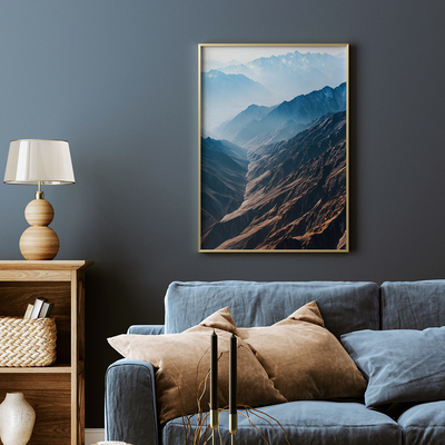 客厅卧室沙发风景自然海边北欧治愈系装饰画挂画艺术框油画壁画