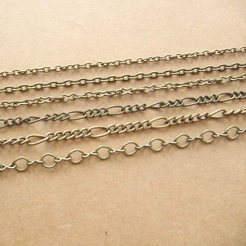 Ретро аксессуар ручной работы, бронзовые аксессуары, медная цепь, планировщик, 1м