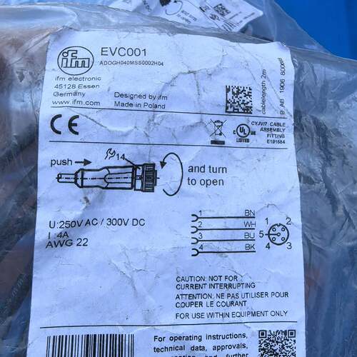 可维修IFM易福门EVC001线缆议价