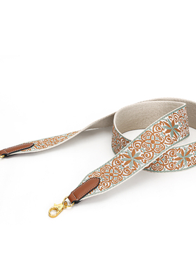 适用于爱马仕凯莉包Herbag伊芙琳包编织宽肩带单肩斜挎替换宽包带