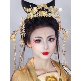 汉服发饰头饰蝴蝶元素原创设计新娘婚庆复古古风婚礼简约发簪中式