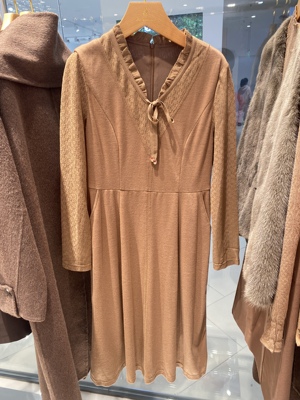 商场同款马天奴MYTENO绵羊毛针织连衣裙MHAUZ4DRHP专柜正品