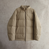 云芝元 羽绒服0808 新冬款 羽绒服原麻色高密棉立领95白鹅绒男款
