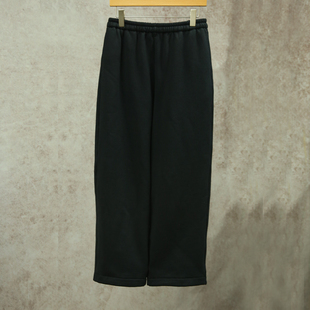 卫裤 黑色牦牛绒抓绒针织全松紧腰直筒裤 1705M 设计师新冬款 云芝元