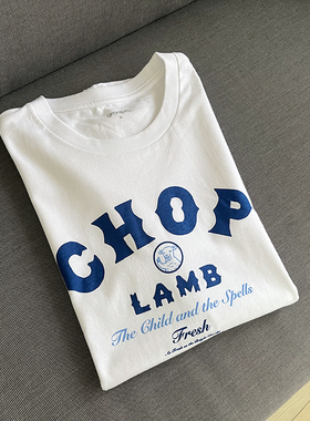 g lamb chop小羊全棉印花短袖T恤 男女同款G3-2
