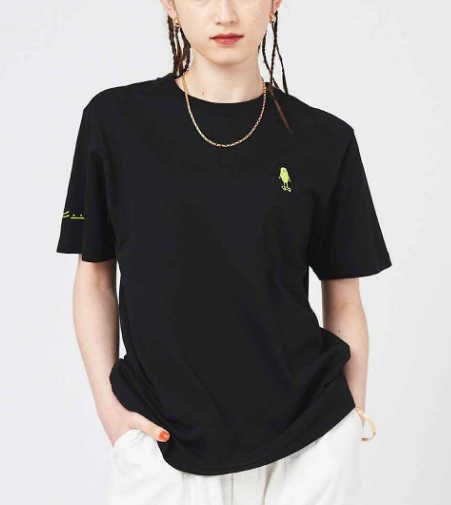 graniph 滑板影子小人 全棉贴布刺绣T恤 男女同款 G1-2