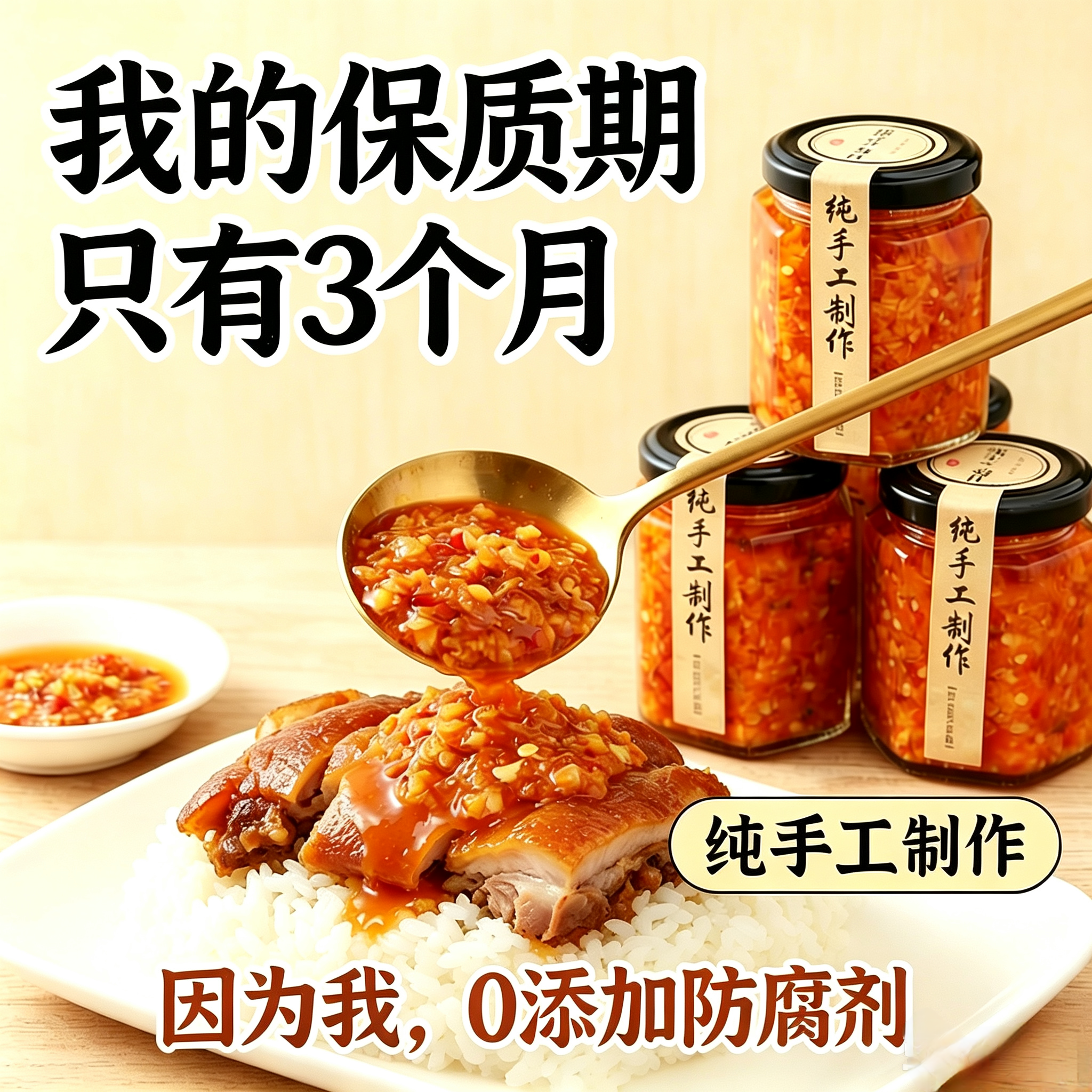 广东蒜蓉辣椒酱肠粉手工无添加防腐剂小米椒猪脚饭潮汕风味辣椒酱