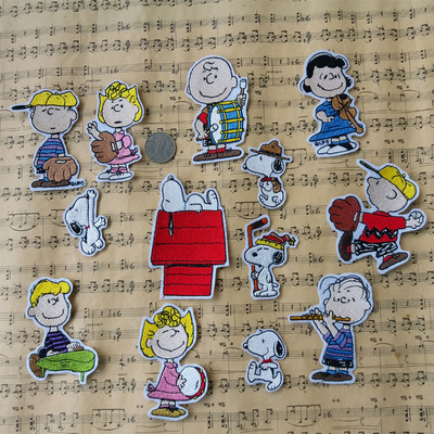 补洞贴花贴布人物刺绣小狗布贴史努比修补贴宝宝书包衣服羽绒服贴