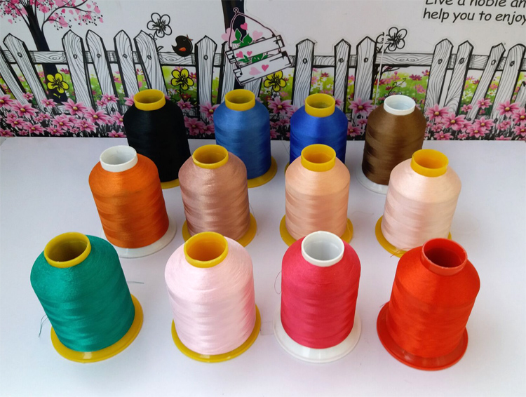 进口电脑绣花线刺绣线120D/2宝塔线轴线丝光线冰丝线涤纶线4000米