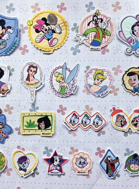 迪士尼卡通刺绣布贴米奇补丁贴公主贴花修补衣服裤子装饰卫衣徽章