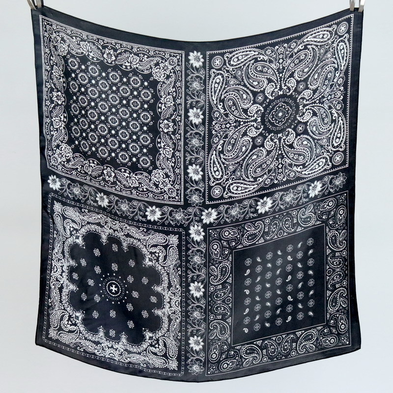 68cm真丝素缎桑蚕丝围巾方巾