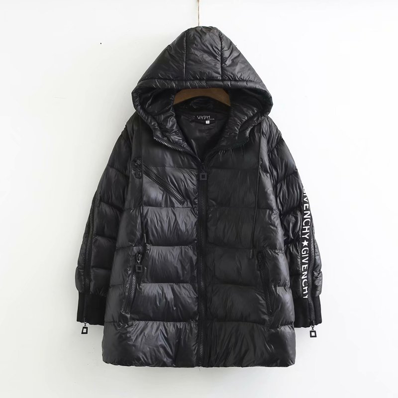 女冬胖妹妹mm棉服连帽宽松韩女装