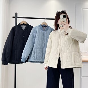 大码棉衣女2025冬内胆短款保暖加厚羽绒棉服外套立领显瘦200斤