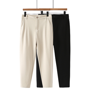 胖mm加肥大码休闲西裤女秋2025新款裤子女士下装质感显瘦简约LOL