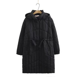Y205胖妹妹mm加肥大码羽绒棉衣棉服中长款女冬收腰宽松显瘦230斤