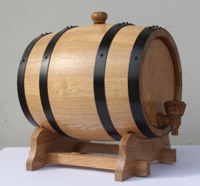 3L本色橡木桶 橡木酒具 全橡木葡萄酒桶 红酒储存桶