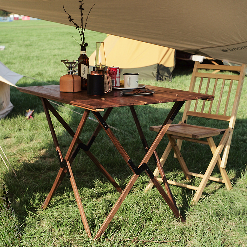 Kinoco户外便携式车载实木折叠桌子大号蛋卷桌露营野餐桌椅备餐桌|ruв категории жилой мебели, Таблица класса, складной стол - от Buy2taobao.com для оказания профессиональной услуги покупки агента Taobao