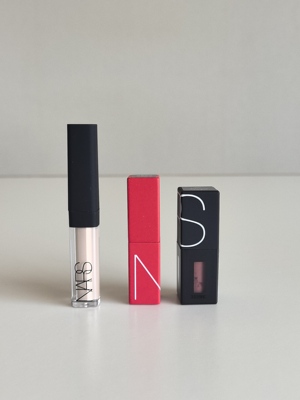 NARS纳斯小样合集 遮瑕液1.4ml香草粉/红管唇膏龙女大白饼