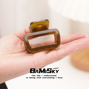 高端独特漂亮抓夹2026发夹女士发量少半扎发过渡期小号鲨鱼夹新款