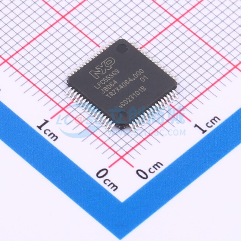单片机(MCU.MPU.SOC) LPC55S69JBD64K HTQFP-64 安世 电子元器件 - 实物图