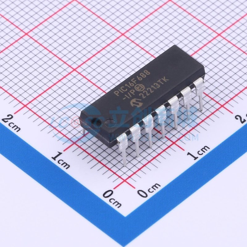 单片机(MCU/MPU/SOC) PIC16F688-I/P PDIP-14 MICROCHIP(美国微芯