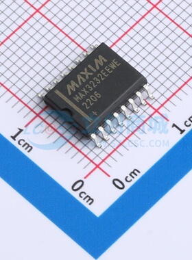 RS232芯片 MAX3232EEWE+T SOIC-16 MAXIM(美信) 电子元件原装正品