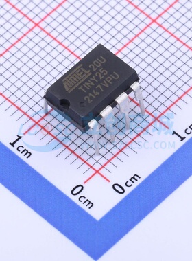单片机(MCU/MPU/SOC) ATTINY25-20PU PDIP-8 MICROCHIP(美国微芯)