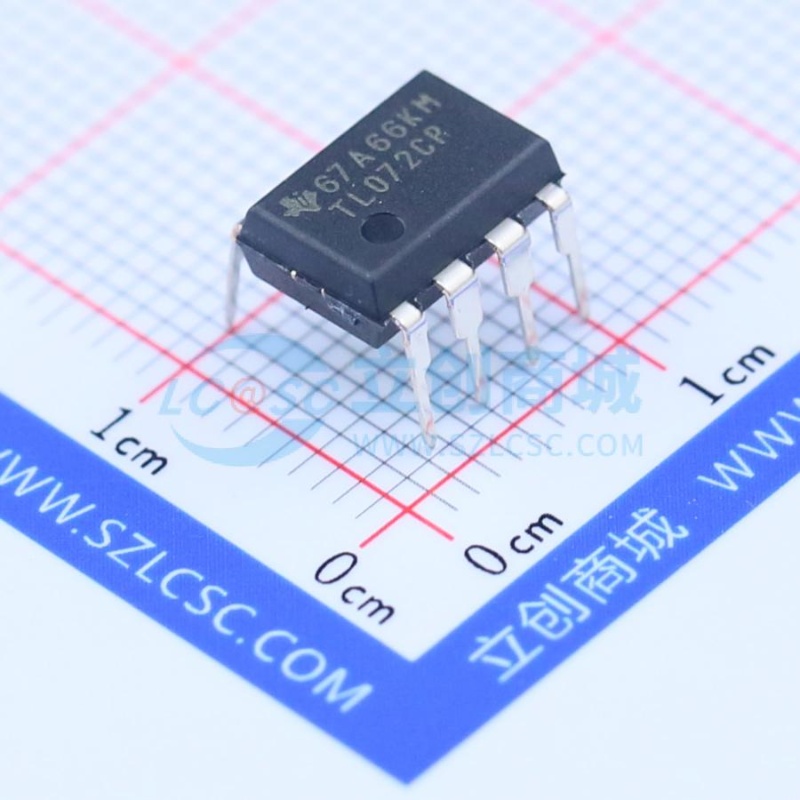 FET输入运放 TL072CP DIP-8 TI/德州 电子元器件配单原装正品