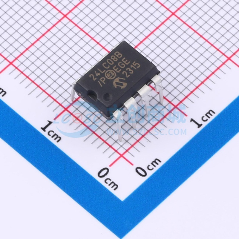 EEPROM 24LC08B/P PDIP-8 MICROCHIP(美国微芯) 电子元件原装正品
