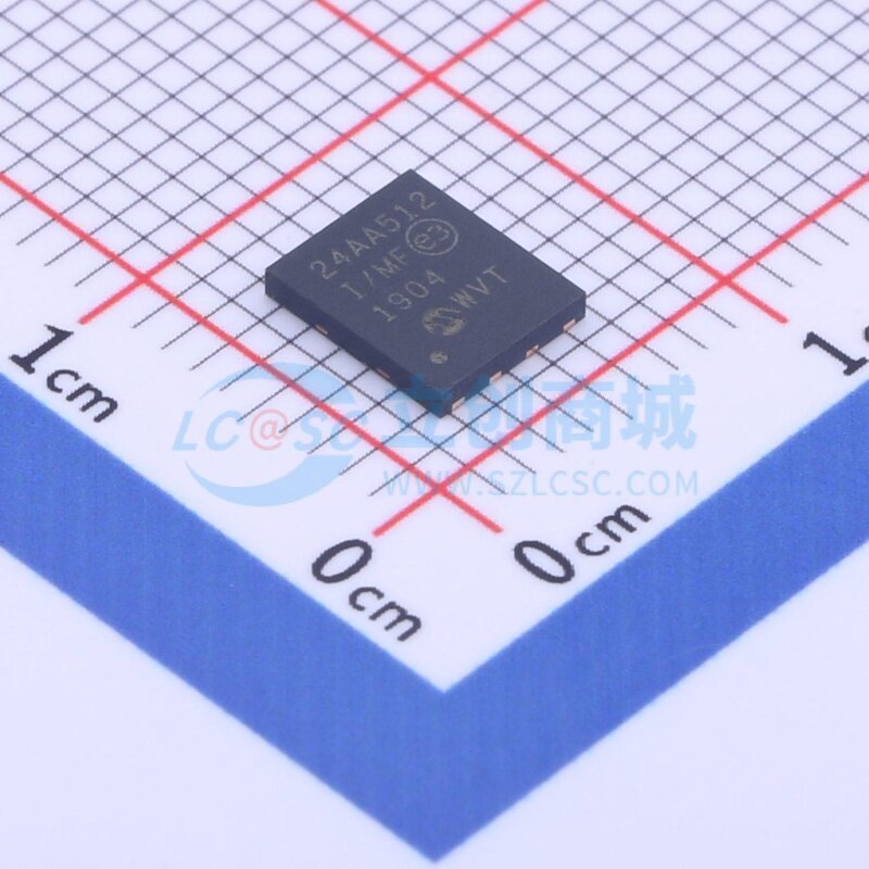 EEPROM 24AA512-I/MF DFN-8 MICROCHIP(美国微芯) 电子元器件配单