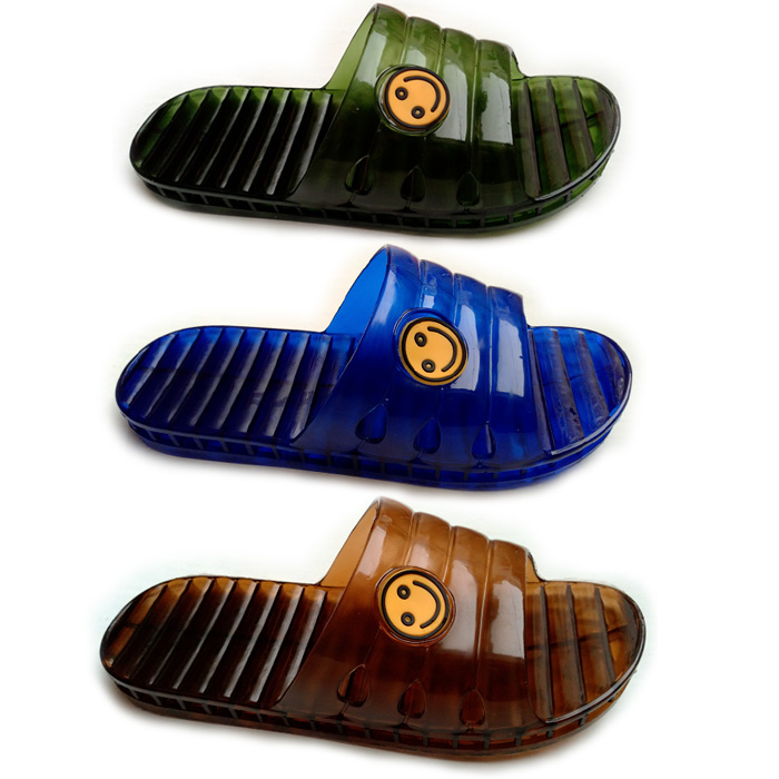 水晶平跟夏季水晶防臭脚凉拖鞋