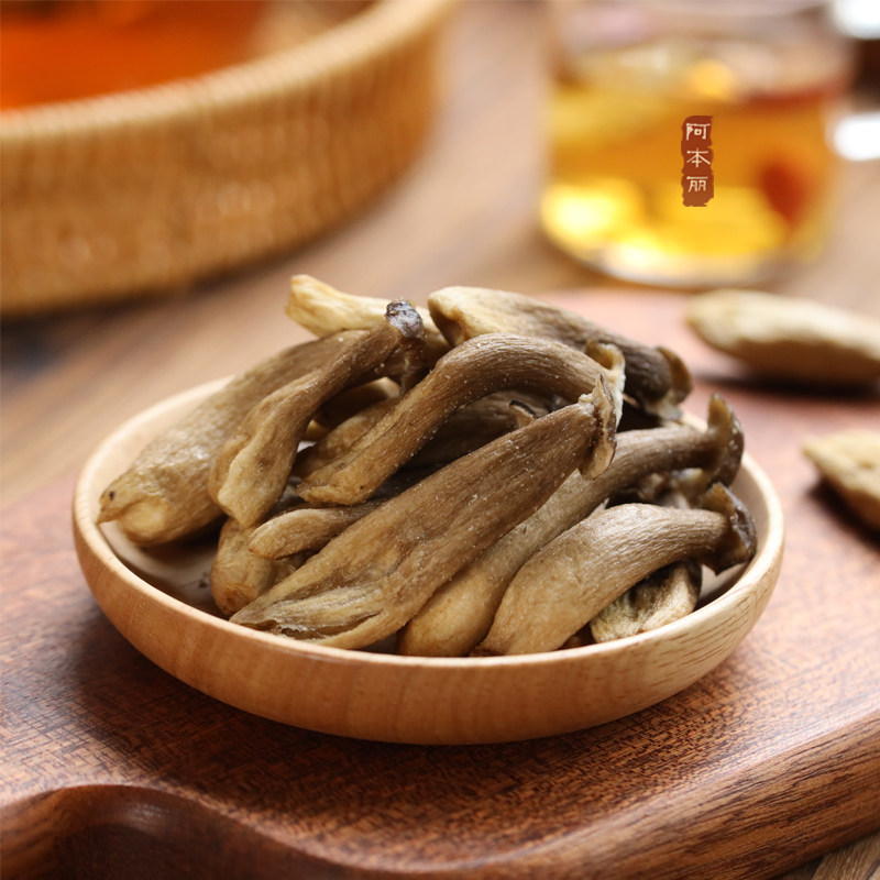 阿本丽鹿茸菇脆菌即食休闲零食干货非油炸蘑菇干素食酥脆食果蔬脆