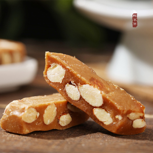 阿本丽 海盐太妃糖 手工杏仁硬脆焦糖巴旦木坚果酥糖零食 160g