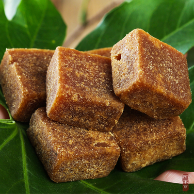 阿本丽云南原汁土红糖块补纯小包装老红糖500g