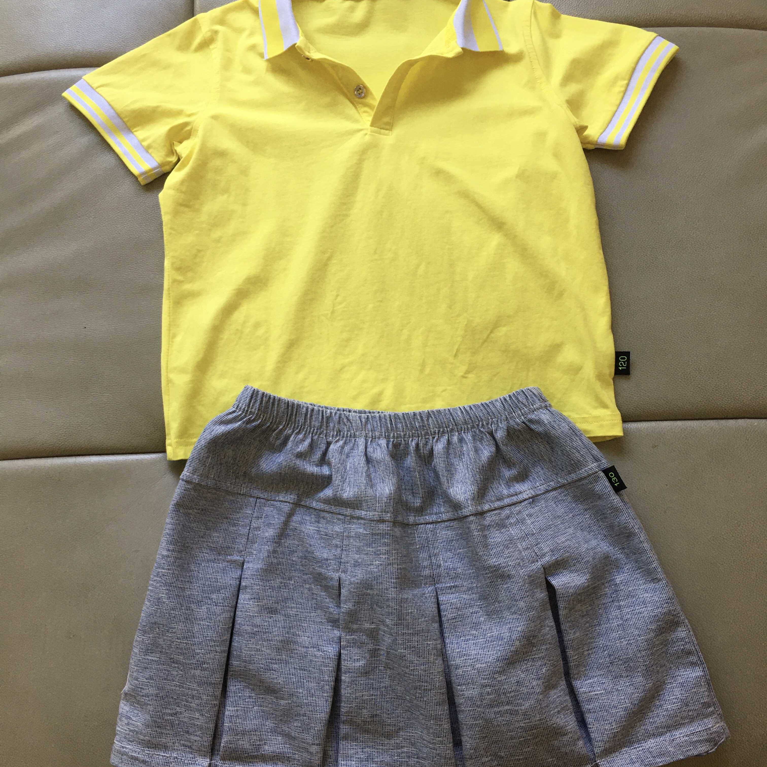 2025新款女童 儿童两件套装幼儿园小学生校服裤拼舒适T恤短袖短裤