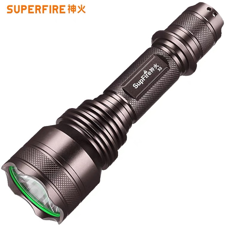 神火X5强光手电筒X8超亮远射充电户外照明家用小型便携手电筒战术