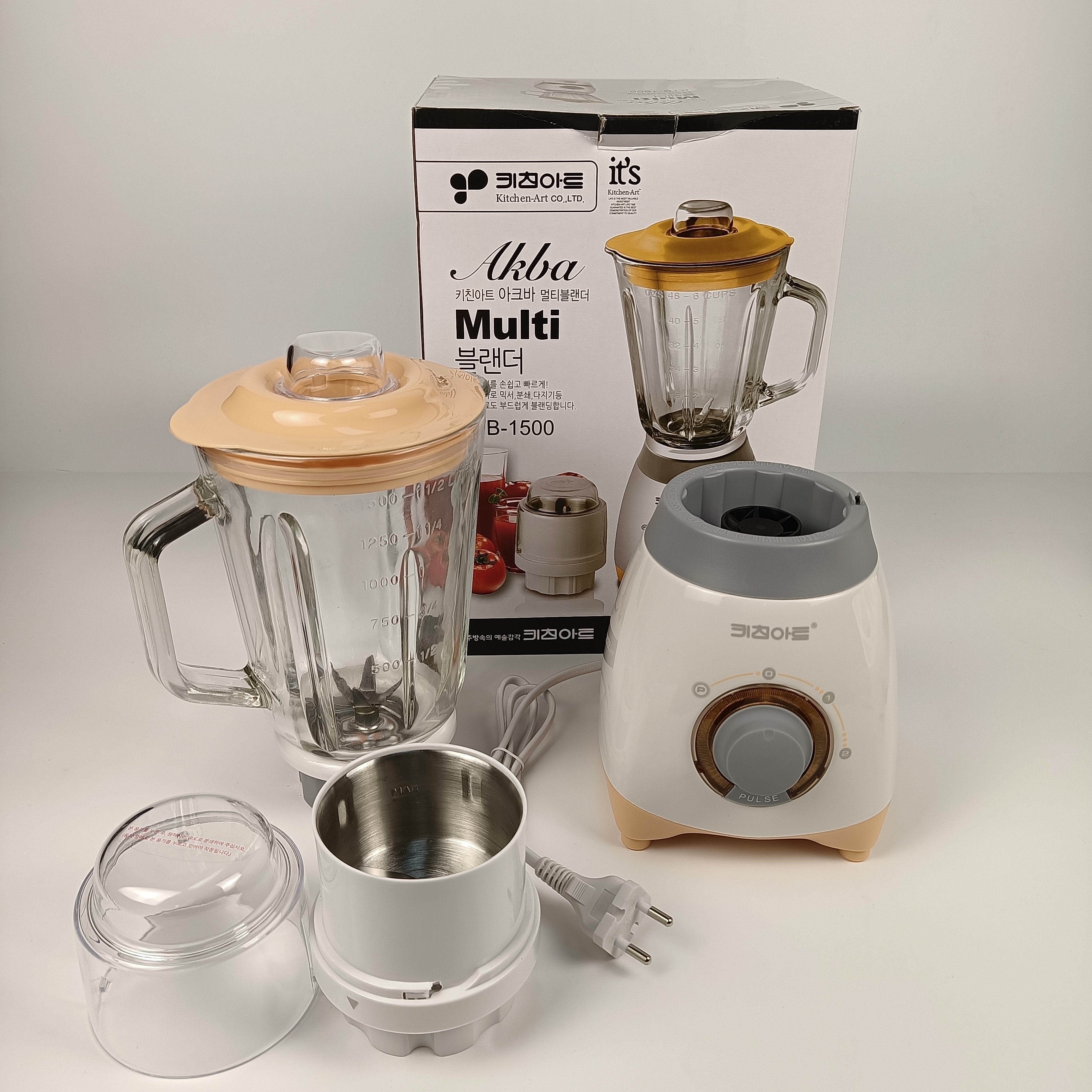 韩国进口多功能榨汁机粉碎机家用超细打粉干湿两用研磨机磨粉机